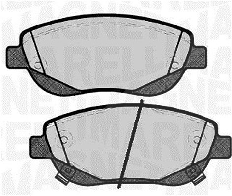 Magneti Marelli Bremsbelagsatz, Scheibenbremse [Hersteller-Nr. 363916060781] für Toyota