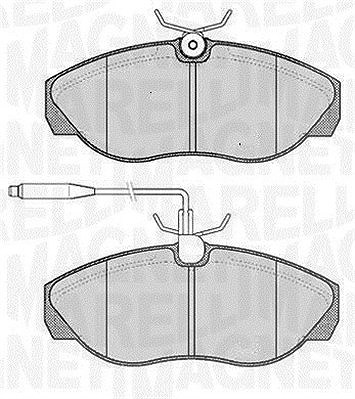 Magneti Marelli Bremsbelagsatz, Scheibenbremse [Hersteller-Nr. 363916060789] für Citroën, Fiat, Peugeot