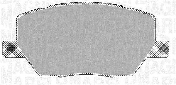 Magneti Marelli Bremsbelagsatz, Scheibenbremse [Hersteller-Nr. 363916060793] für Jeep, Fiat