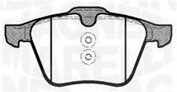 Magneti Marelli Bremsbeläge vorne (Satz) [Hersteller-Nr. 363916060797] für Ford, Volvo
