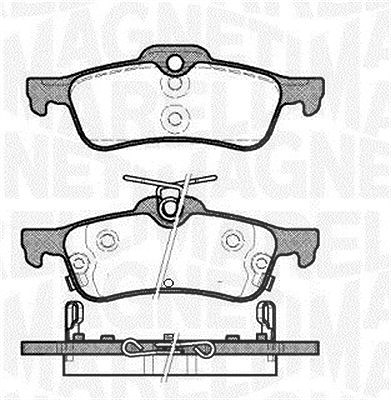 Magneti Marelli Bremsbelagsatz, Scheibenbremse [Hersteller-Nr. 363916060798] für Honda