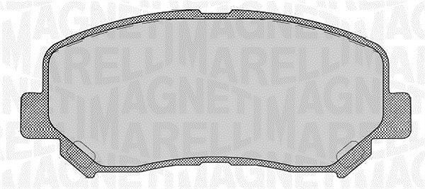 Magneti Marelli Bremsbelagsatz, Scheibenbremse [Hersteller-Nr. 363916060804] für Jeep