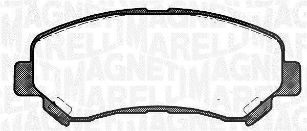Magneti Marelli Bremsbelagsatz, Scheibenbremse [Hersteller-Nr. 363916060811] für Renault, Nissan