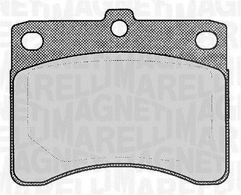 Magneti Marelli Bremsbelagsatz, Scheibenbremse [Hersteller-Nr. 363916060815] für Piaggio, Perodua, Asia Motors, Bedford, Daihatsu