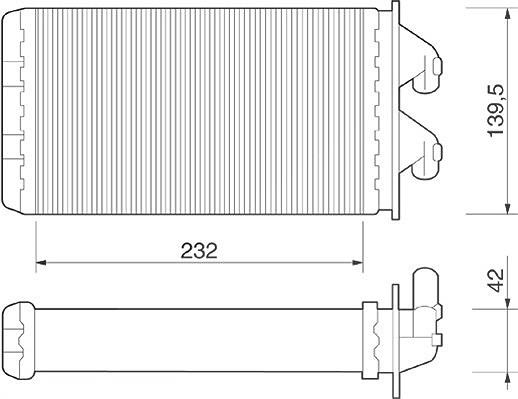 Magneti Marelli Wärmetauscher, Innenraumheizung [Hersteller-Nr. 350218213000] für Fiat