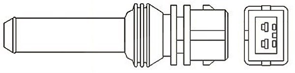 Magneti Marelli Lambdasonde [Hersteller-Nr. 466016355078] für Seat, Saab, Lancia, Lada, Alfa Romeo, Fiat, Volvo, VW, Ferrari, Audi, Skoda, Hyundai, Ja