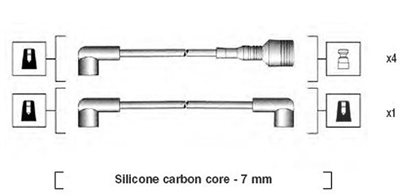 Magneti Marelli Zündleitungssatz [Hersteller-Nr. 941044120502] für Alfa Romeo