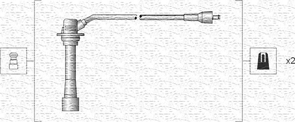 Magneti Marelli Zündleitungssatz [Hersteller-Nr. 941318111135] für Kia