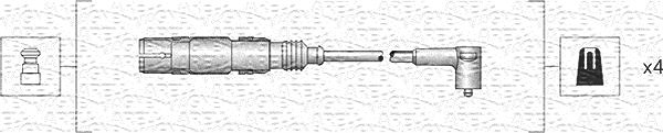 Magneti Marelli Zündleitungssatz [Hersteller-Nr. 941318111164] für VW