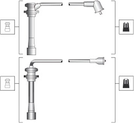 Magneti Marelli Zündleitungssatz [Hersteller-Nr. 941318111278] für Kia