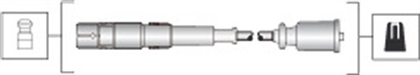 Magneti Marelli Zündleitungssatz [Hersteller-Nr. 941318111285] für Mercedes-Benz, Puch