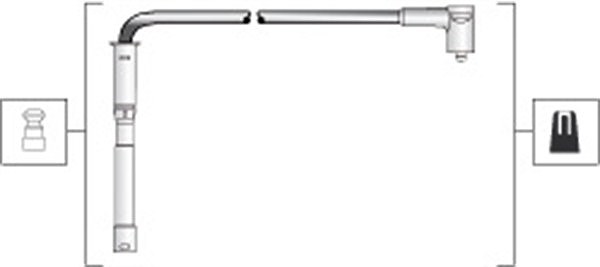 Magneti Marelli Zündleitungssatz [Hersteller-Nr. 941318111287] für Renault