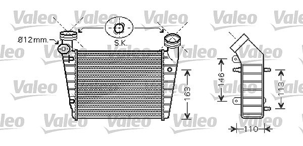Valeo Ladeluftkühler [Hersteller-Nr. 818720] für Skoda, VW