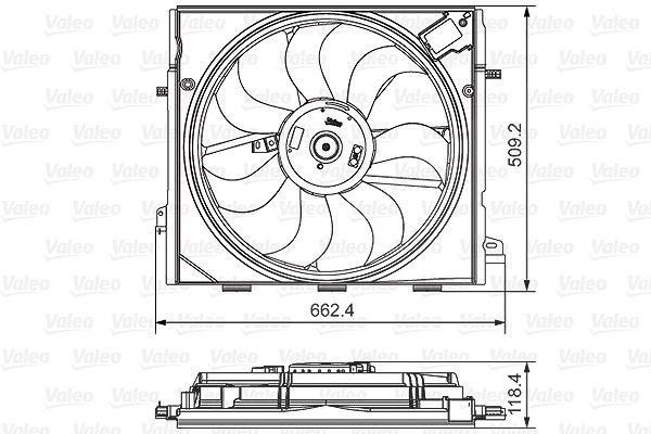 Valeo Lüfter, Motorkühlung [Hersteller-Nr. 696873] für Renault