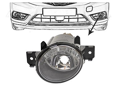 Van Wezel Nebelscheinwerfer [Hersteller-Nr. 3341997] für Nissan, Renault