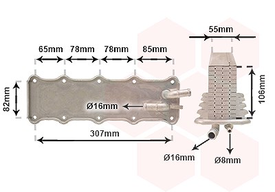 Van Wezel Ladeluftkühler [Hersteller-Nr. 49014700] für VW, Cupra, Audi, Skoda, Seat