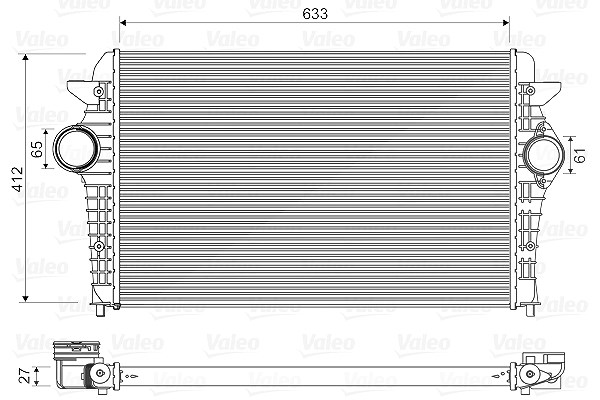 Valeo Ladeluftkühler [Hersteller-Nr. 818344] für VW, Seat, Ford