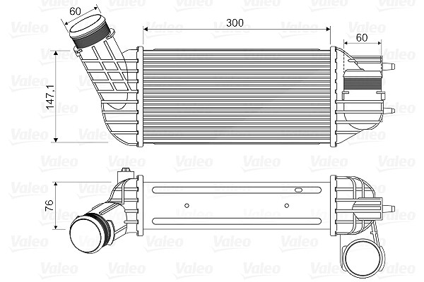 Valeo Ladeluftkühler [Hersteller-Nr. 818345] für Citroën, Peugeot, Ds