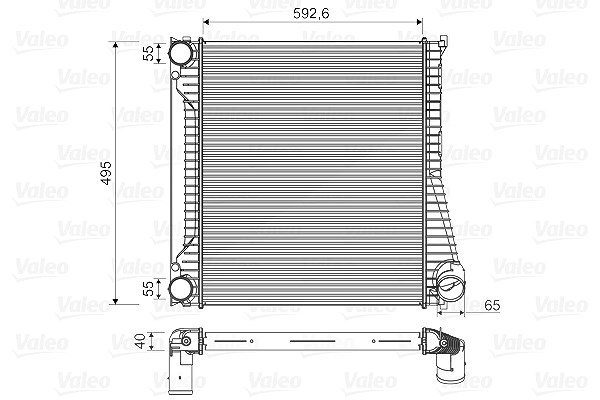 Valeo Ladeluftkühler [Hersteller-Nr. 818346] für Land Rover