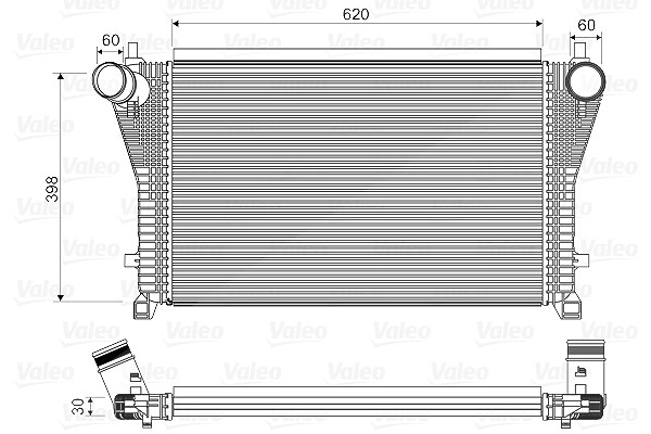 Valeo Ladeluftkühler [Hersteller-Nr. 818347] für VW, Audi, Seat, Skoda, Cupra