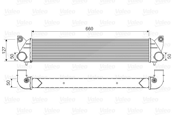 Valeo Ladeluftkühler [Hersteller-Nr. 818348] für Suzuki, Fiat