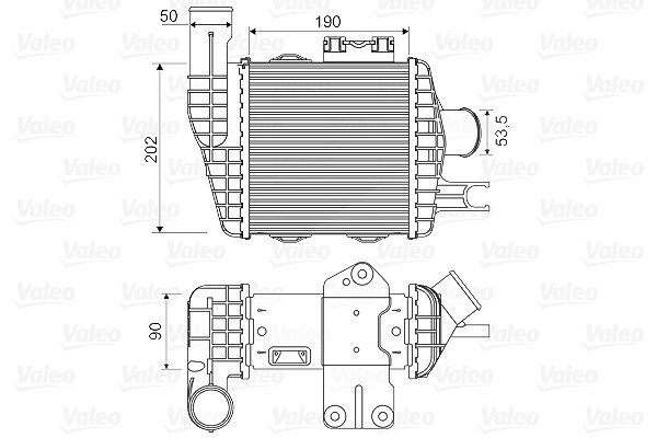 Valeo Ladeluftkühler [Hersteller-Nr. 818349] für Kia, Hyundai