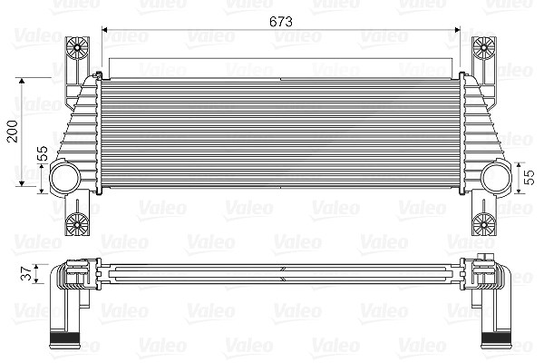 Valeo Ladeluftkühler [Hersteller-Nr. 818352] für Ford