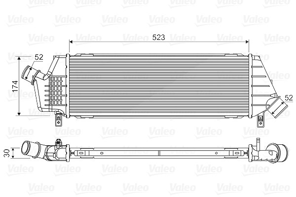 Valeo Ladeluftkühler [Hersteller-Nr. 818354] für Nissan