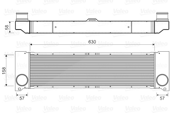 Valeo Ladeluftkühler [Hersteller-Nr. 818356] für Mercedes-Benz