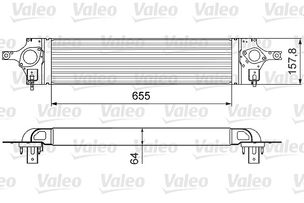 Valeo Ladeluftkühler [Hersteller-Nr. 818358] für Renault, Nissan