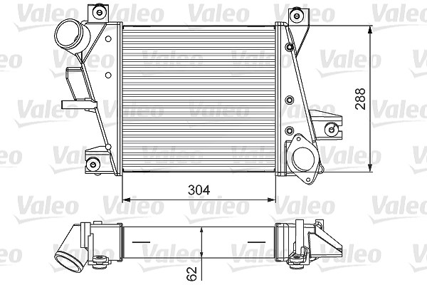 Valeo Ladeluftkühler [Hersteller-Nr. 818360] für Nissan
