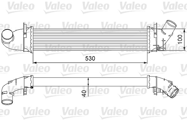 Valeo Ladeluftkühler [Hersteller-Nr. 818544] für Dacia, Renault