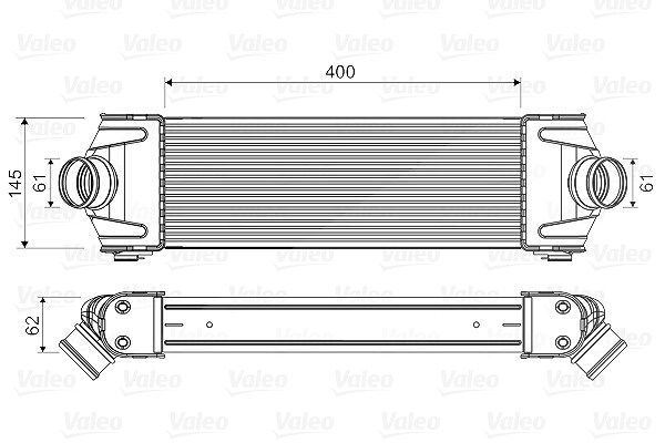 Valeo Ladeluftkühler [Hersteller-Nr. 818550] für Ford