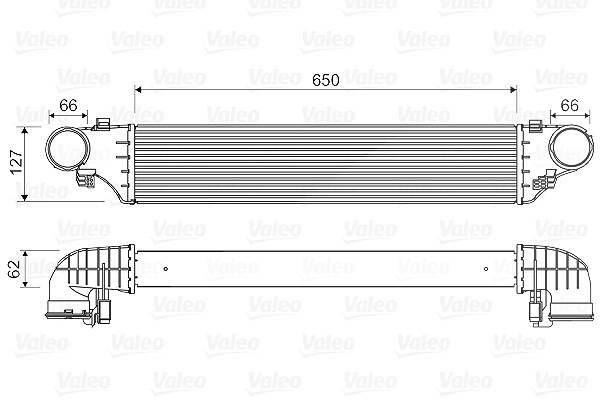 Valeo Ladeluftkühler [Hersteller-Nr. 818552] für Mercedes-Benz