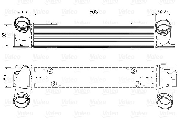 Valeo Ladeluftkühler [Hersteller-Nr. 818553] für BMW