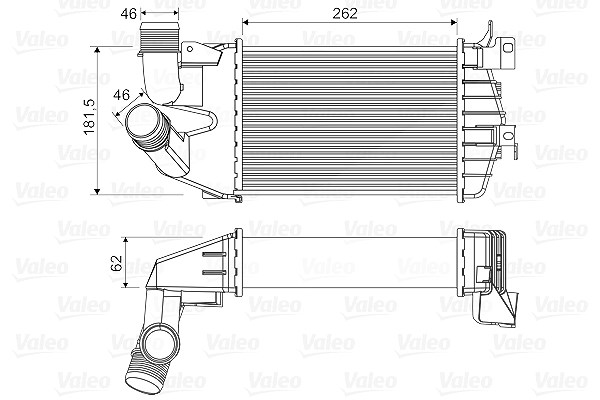 Valeo Ladeluftkühler [Hersteller-Nr. 818556] für Vauxhall, Opel