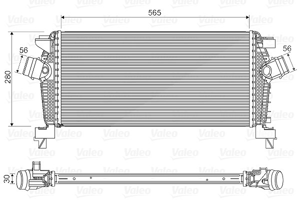 Valeo Ladeluftkühler [Hersteller-Nr. 818565] für Opel, Vauxhall
