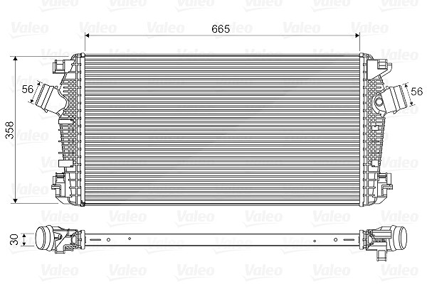 Valeo Ladeluftkühler [Hersteller-Nr. 818567] für Chevrolet, Vauxhall, Opel