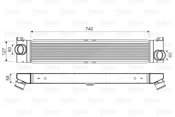 Valeo Ladeluftkühler [Hersteller-Nr. 818569] für Peugeot, Citroën, Fiat