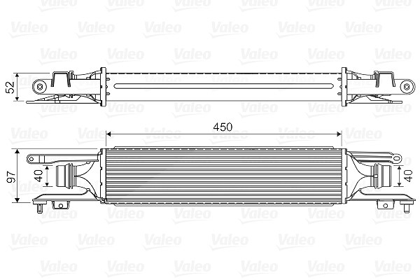 Valeo Ladeluftkühler [Hersteller-Nr. 818577] für Vauxhall, Opel