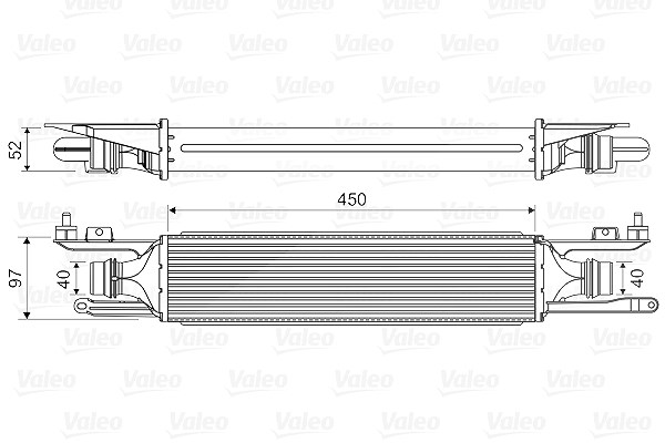 Valeo Ladeluftkühler [Hersteller-Nr. 818578] für Vauxhall, Opel