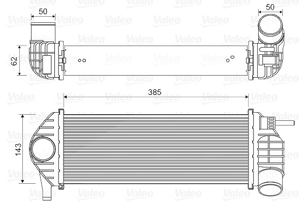 Valeo Ladeluftkühler [Hersteller-Nr. 818584] für Renault