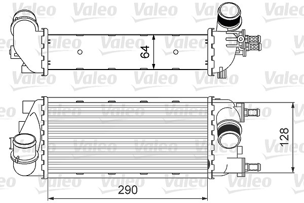 Valeo Ladeluftkühler [Hersteller-Nr. 818585] für Fiat