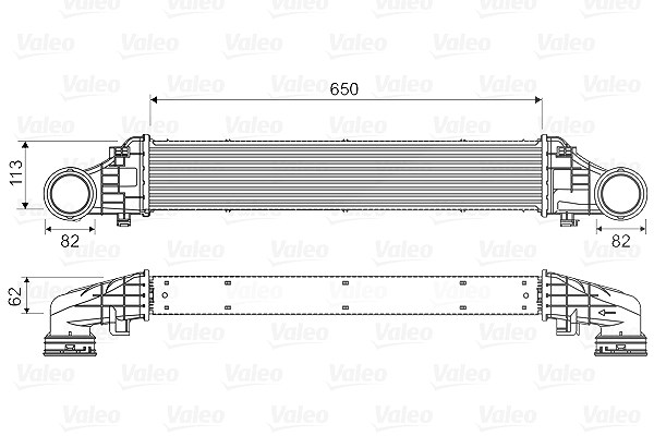 Valeo Ladeluftkühler [Hersteller-Nr. 818587] für Mercedes-Benz