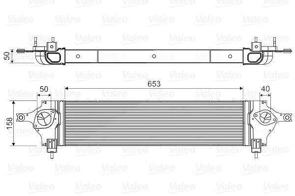 Valeo Ladeluftkühler [Hersteller-Nr. 818589] für Nissan