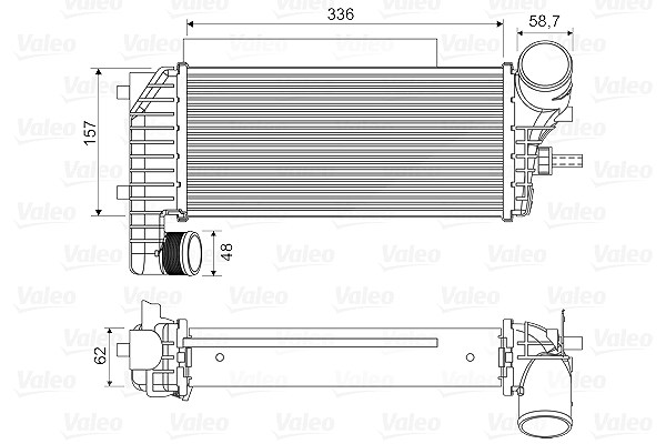 Valeo Ladeluftkühler [Hersteller-Nr. 818604] für Ford