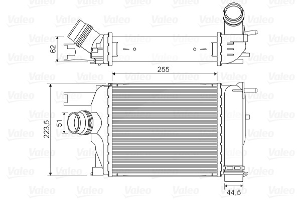 Valeo Ladeluftkühler [Hersteller-Nr. 818609] für Dacia, Renault