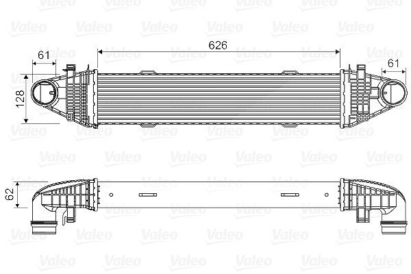 Valeo Ladeluftkühler [Hersteller-Nr. 818616] für Mercedes-Benz