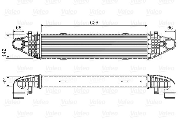 Valeo Ladeluftkühler [Hersteller-Nr. 818617] für Mercedes-Benz