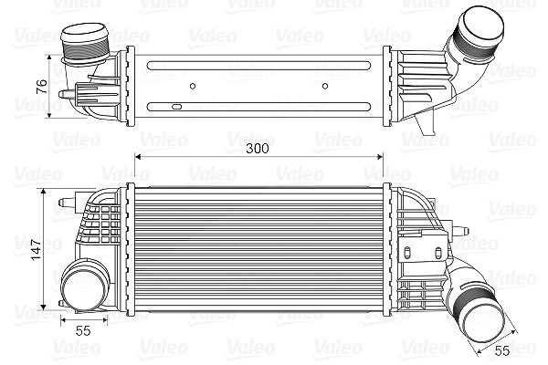 Valeo Ladeluftkühler [Hersteller-Nr. 818620] für Peugeot, Citroën